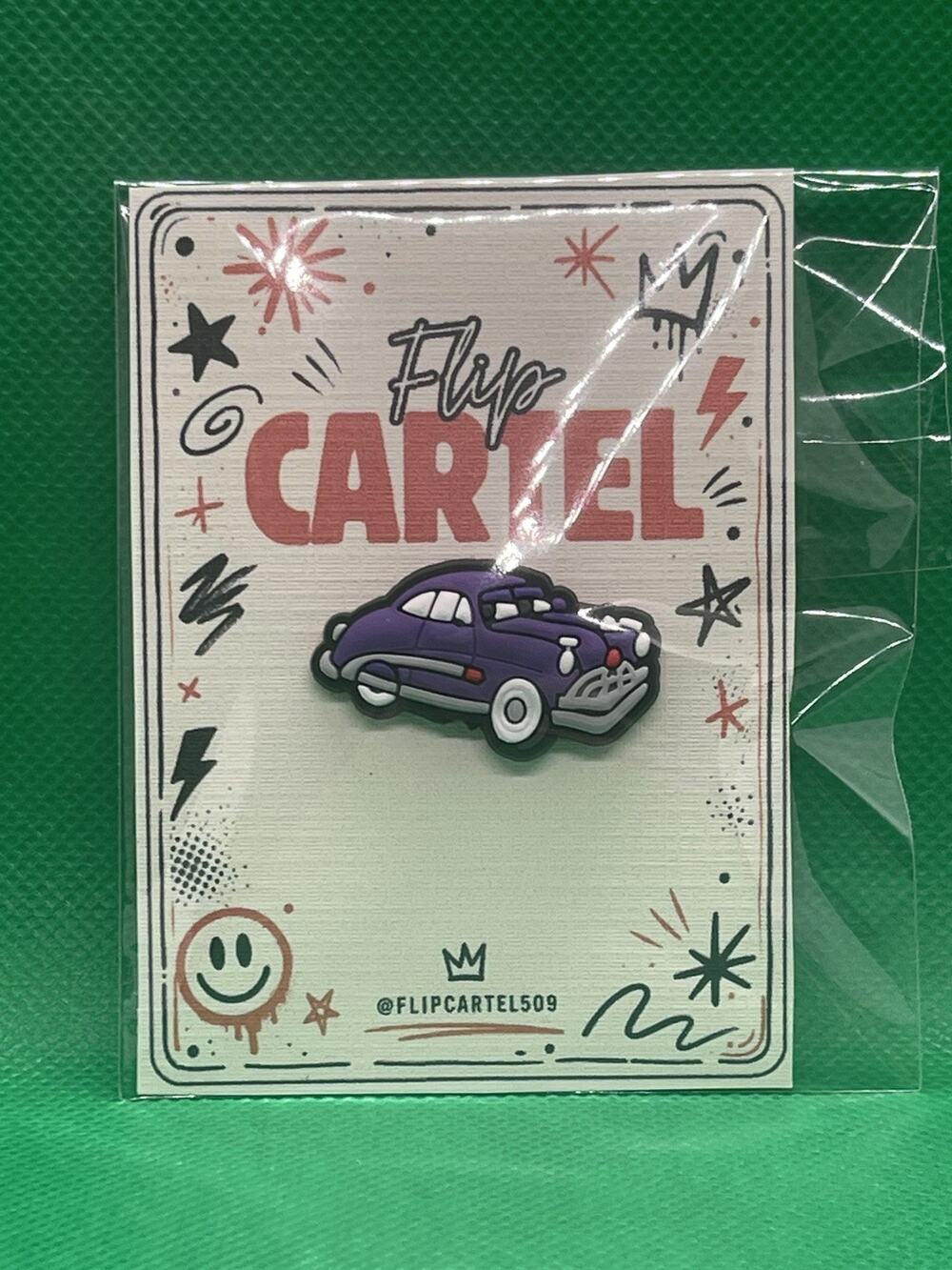 Disney Pixar Cars Doc Hudson Purple Hornet PVC Rubber Hat Pin